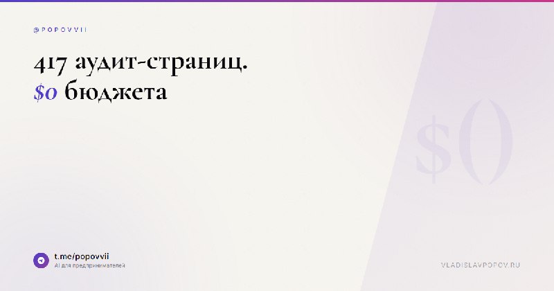 417 персональных аудитов за $0: как AI помогло создать уникальные лендинги для каждого вуза