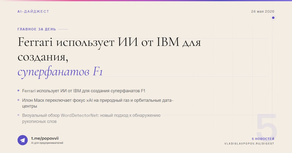 AI-дайджест за сегодня